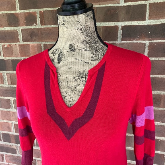 Loleenx red sweater 3/4 sleeve - Picture 3 of 8